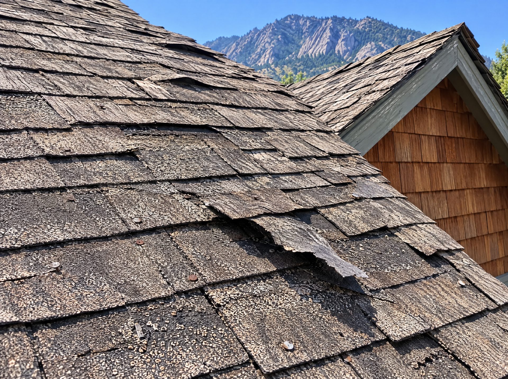 Before the roof replacement in Boulder, photo 2
