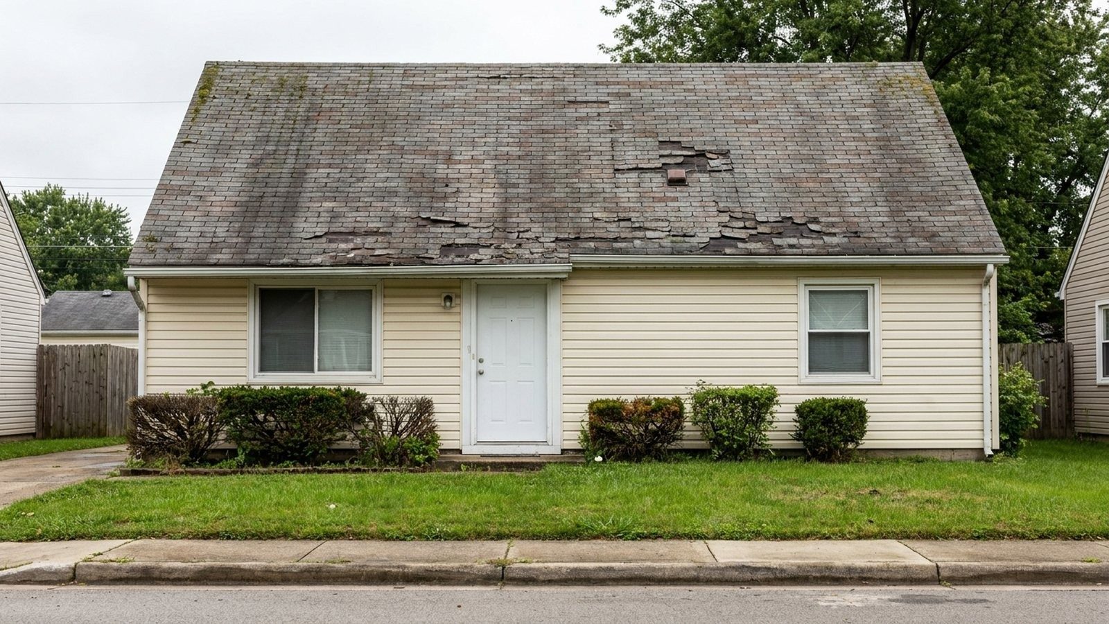 Before the roof replacement in Lakewood, photo 1
