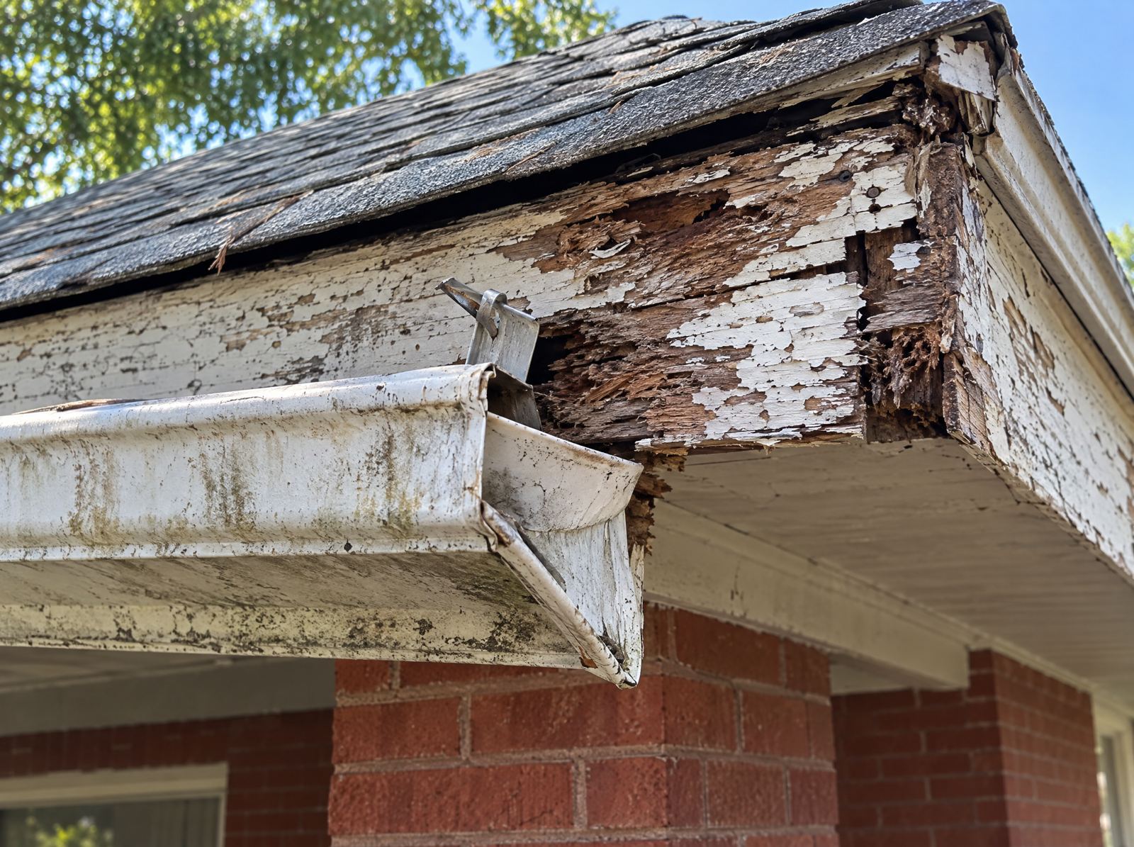 Before the gutter work in Denver, photo 2