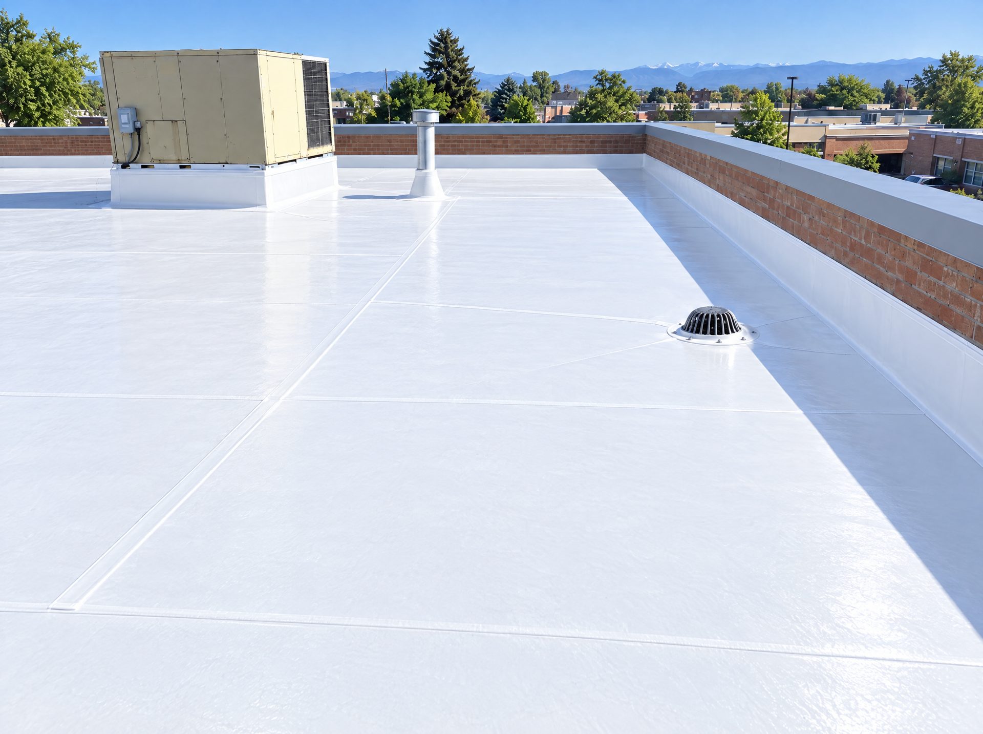 Commercial flat roof (TPO) in Lakewood, photo 2 by Coppergate Roofing