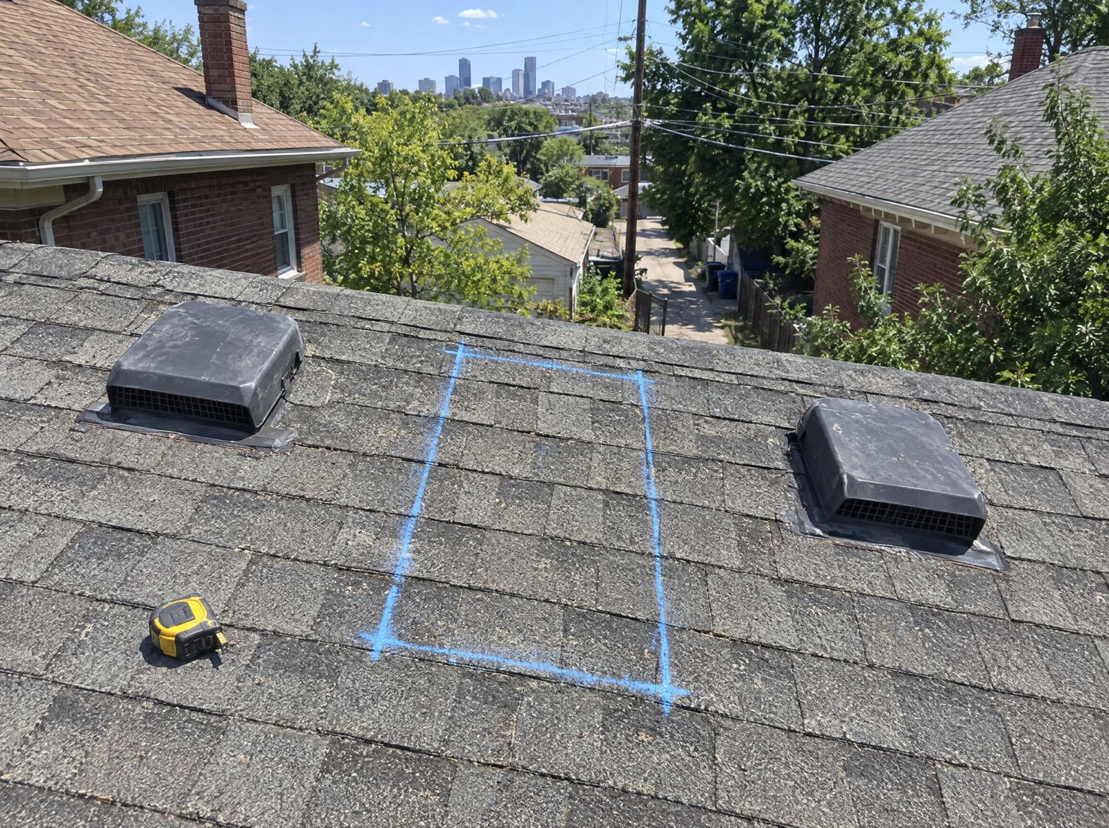 Before the skylight installation in Denver, photo 2